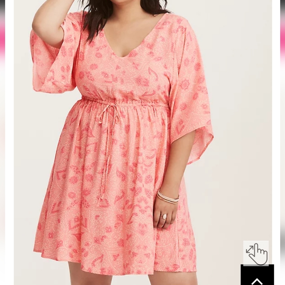 Torrid MINI CHALLIS SKATER DRESS
